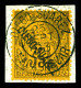 O N°22, 35c Violet-noir Sur Jaune Sur Son Support, TTB (signé Calves/certificat)  Qualité: Oblitéré  Cote: 1100 Euros - Used Stamps