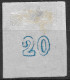 GREECE 1867-69 Large Hermes Head Cleaned Plates Issue 20 L Sky Blue Vl. 39 / H 27 A Position 51 - Oblitérés