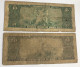 Brasil Banknotes 10 Cruzeiros, 1961 Serie 913a, P167, 50 Cruzeiros, 1963 Serie 1012a, Primera Estampa. - Brésil