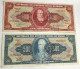 Brasil Banknotes Resellado 10 Y 50 Centavos, 1967 Serie 948a, 2224a, P185/6, XF, AU. - Brésil