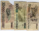 Brasil Banknotes 50000,100000,10000 Cruzeiros, 1992, P 234/5, 233. - Brésil