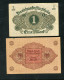 "DEUTSCHES REICH" 1920, Darlehens-Kassenschein 1 Mark Und 2 Mark Je Bankfrisch (C158) - Unclassified