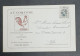 CHARLEROI / AU COQ D'OR _ AUGUSTE MOMIGNY / CARTE COMMERCIALE  VOYAGEE 1930 - Petits Métiers