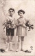 ENFANTS - Portrait - Deux Enfants Avec Des Fleurs - Carte Postale Ancienne - Abbildungen