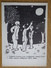 Jean Effel. "Other Side Of A Moon"  - God - Adam And Eve - Old Postcard - 1962 Satirical - Effel