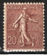 Francia 1903 Unif.131 */MH VF/F - 1903-60 Semeuse A Righe