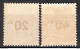 Francia 1917 Segnatasse Unif.S49/50 */MH VF/F - 1859-1959.. Ungebraucht