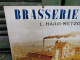 Rare Plaque Tole Publicitaire Bière Brasserie Meteor L. Haag-Metzger & Cie Holchfelden - Placas En Aluminio (desde 1961)