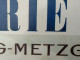 Delcampe - Rare Plaque Tole Publicitaire Bière Brasserie Meteor L. Haag-Metzger & Cie Holchfelden - Placas En Aluminio (desde 1961)