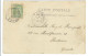 CPA De Cauterets Pour Bordeaux Avec Timbre 5 C Blanc Piquage à Cheval Bien Prononcé 1902 - Cartas & Documentos