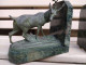 Delcampe - Paire De Serre-Livres Cerf Et Biche Patine Bronze Antique Animal Nature Chasse - Métal