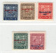 Slovaquie 1939 Mi  2-6 (Yv 1-5), (MH)* Trace De Charniere Propre, - Unused Stamps