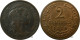 France - IIIe République - 2 Centimes Daniel-Dupuis 1919 - TTB+/SUP - Fra4893 - 2 Centimes