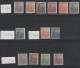 Argentina 1911 Labradores Lot Of 13 Different Stamps MH - $$ - Unused Stamps