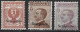 DODECANESE 1912 Italian Stamps With Black Overprint SCARPANTO 3 Values From The Set Vl. 1-6-7 MH - Dodecanese