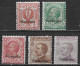 DODECANESE 1912 Italian Stamps With Black Overprint STAMPALIA 5 Values From The Set Vl. 1/3-6-7 MH - Dodecaneso