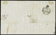 Lettre N°23 OBL Espagnole Roue De Charrette + CAD "Admon De Cambio Barcelona" Sur Lettre De Marseille Pour Barcelone. TB - 1862 Napoléon III.