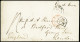 Lettre Lettre De Rome Pour Londres (1857) Avec Marque D'échange "Fr 3F76c". TB - Correo Marítimo