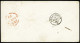 Lettre Lettre De Rome Pour Londres (1857) Avec Marque D'échange "Fr 3F76c". TB - Maritime Post