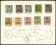 Lettre N°17 + 20 à 26 + 28 + 29 + 31 (cote 330€) OBL CAD "Zanzibar" (1897) Sur Lettre Recommandée Pour Paris Avec Arrivé - Covers & Documents
