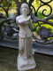 Ancienne Statue Jeanne D'Arc En Biscuit Porcelaine De France Fleur De Lys. - Other & Unclassified