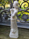 Ancienne Statue Jeanne D'Arc En Biscuit Porcelaine De France Fleur De Lys. - Sonstige & Ohne Zuordnung