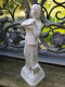 Delcampe - Ancienne Statue Jeanne D'Arc En Biscuit Porcelaine De France Fleur De Lys. - Altri & Non Classificati