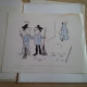 Delcampe - LOT  37 DESSIN CARICATURE RENE HANAU MOSDYC RIT LEP FRICK JEANSON FORTUNE VAN DAM ETC....ORIGINAUX - Non Classés