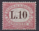 SAN MARINO 1897-1919 SEGNATASSE 10 LIRE N.9 G.I MNH** CENTRATO - Unused Stamps