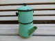 Ancienne Cafetière Emaillée Japy Vert Pastel Vintage - Autres & Non Classés