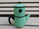 Delcampe - Ancienne Cafetière Emaillée Japy Vert Pastel Vintage - Other & Unclassified