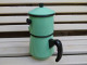 Delcampe - Ancienne Cafetière Emaillée Japy Vert Pastel Vintage - Autres & Non Classés