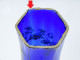 Delcampe - -LOT De 6 PETITS VASES VERRE De Couleur Bleue Collection  Jus De Grenier    E - Vasen