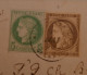 DC16 GUYANNE FRANCAISE BELLE LETTRE RARE 3 NOV.  1ER MAI 1879  STEAMER  FRANCAIS A BORDEAUX FRANCE +5C 30C COLONIES ++++ - Cartas & Documentos