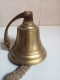 Cloche En Bronze Doré Hauteur 11 Cm - Bells