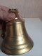 Delcampe - Cloche En Bronze Doré Hauteur 11 Cm - Bells