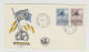 1957 N.1 BUSTA EUROPA CEPT PREMIER JOUR D'EMISSION FIRST DAY COVER ERSTTAGSBRIEF 1°GIORNO EM. BRUXELLES BRUSSEL BELGIQUE - 1957