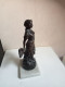 Delcampe - Statuette Du XIXème En Régule Hauteur 26 Cm Sur Support Marbre, La Pecheuse - Métal