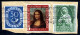 Action !! SALE !! 50 % OFF !! ⁕ Germany 1951/52 ⁕ 30 Pf.Mi.132, Mona Lisa Mi.148, Madonna Mi.151 ⁕ Used On Paper - Gebraucht