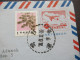 1987 China / Taiwan R.O.C. Abs. Dominican Fathers Aerogramm / Luftpostleichtbrief Mit Zusatzfrankaturen Nach Haltern - Cartas & Documentos