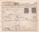 Enveloppe 1886 Cabane Meyrueis Ganges Pour Vichy . 2 Timbres + 5 Sceaux En Cire  - 1876-1898 Sage (Type II)
