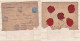 Enveloppe + Lettre 1886 Aubanel Notaire Ganges Pour Montpellier . 4 Timbres + 5 Sceaux En Cire  - 1876-1898 Sage (Tipo II)