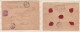 Enveloppe 1890 Avec Cachet De Cournonterral Pour Montpellier , 2 Timbres + 5 Sceaux En Cire  - 1876-1898 Sage (Tipo II)