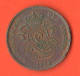 Belgium 2 Centimes 1870 Belgium Belgien Copper Coin King Leopold II° Belgique - 2 Cents