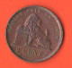 Belgium 2 Centimes 1870 Belgium Belgien Copper Coin King Leopold II° Belgique - 2 Centimes