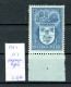 Belgique  N° 746 Pl  1 X     Armoiries (charnière Très Légère) - ....-1960