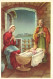 FÊTES ET VOEUX - Joyeux Noël -  Jésus, Marie Te Joseph - Nativité - Colorisé - Carte Postale Ancienne - Altri & Non Classificati