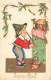 FÊTES ET VOEUX - Joyeux Noël - Un Enfant Jouant De La Flûte Près D'une Crèche - Carte Postale Ancienne - Autres & Non Classés
