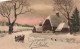 FÊTES ET VOEUX -  Joyeux Noël - Village - Carte Postale Ancienne - Andere & Zonder Classificatie