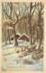 [-10%] FÊTES ET VOEUX -  Joyeux Noël - Chalet Dans Les Montagnes - Carte Postale Ancienne - Andere & Zonder Classificatie